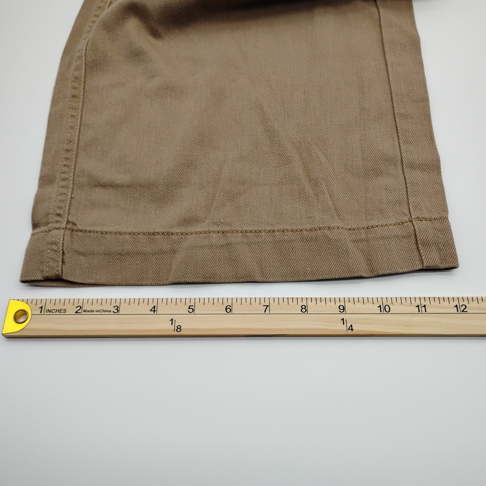 Time and Tru Womens Relaxed Cargo Pants Ermine Brown Wide Leg Tall Size 10 NWT - Picture 11 of 15